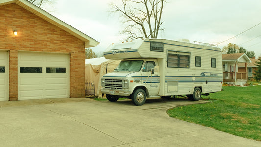 rv parked at home