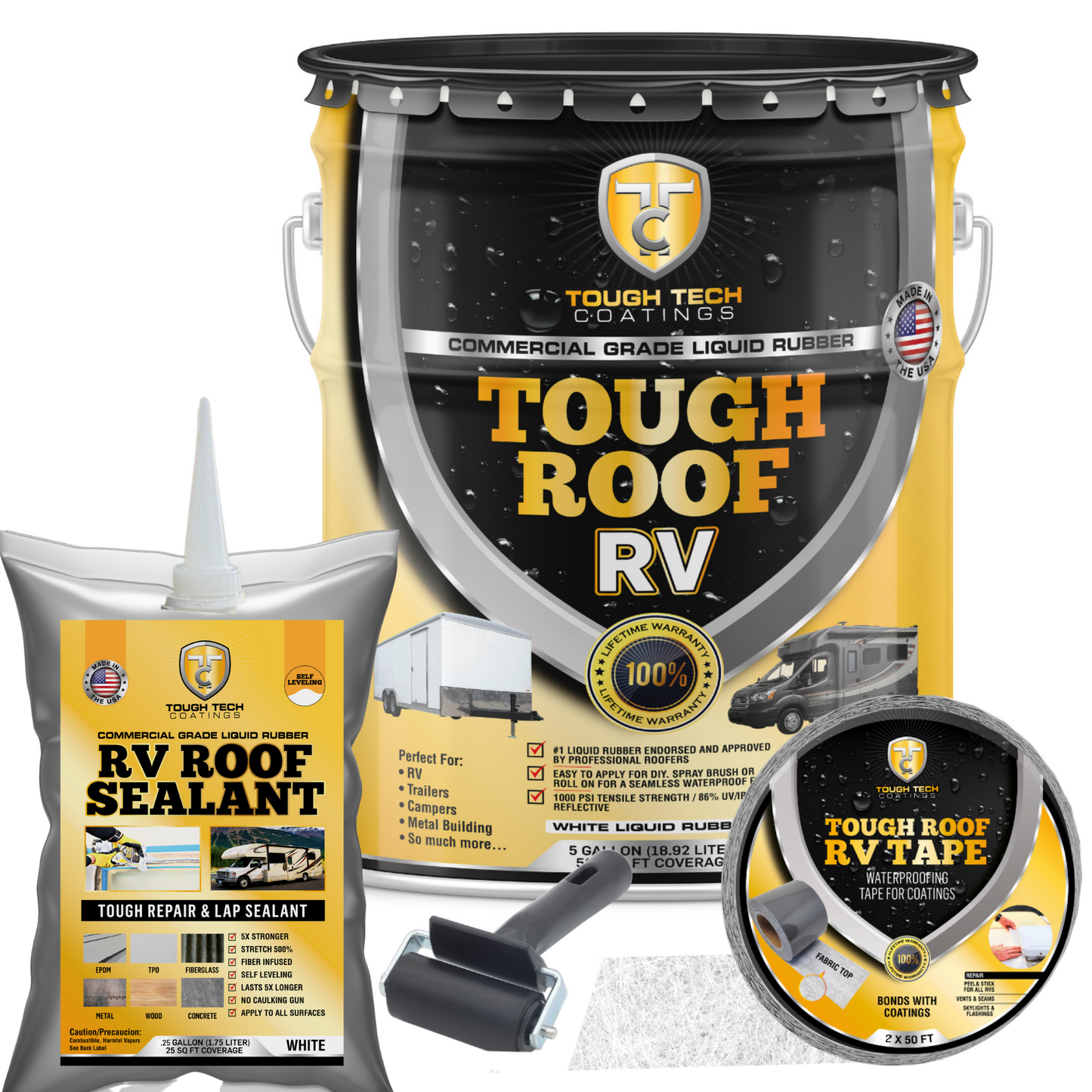 Tough Roof RV Complete Kit (Replo)